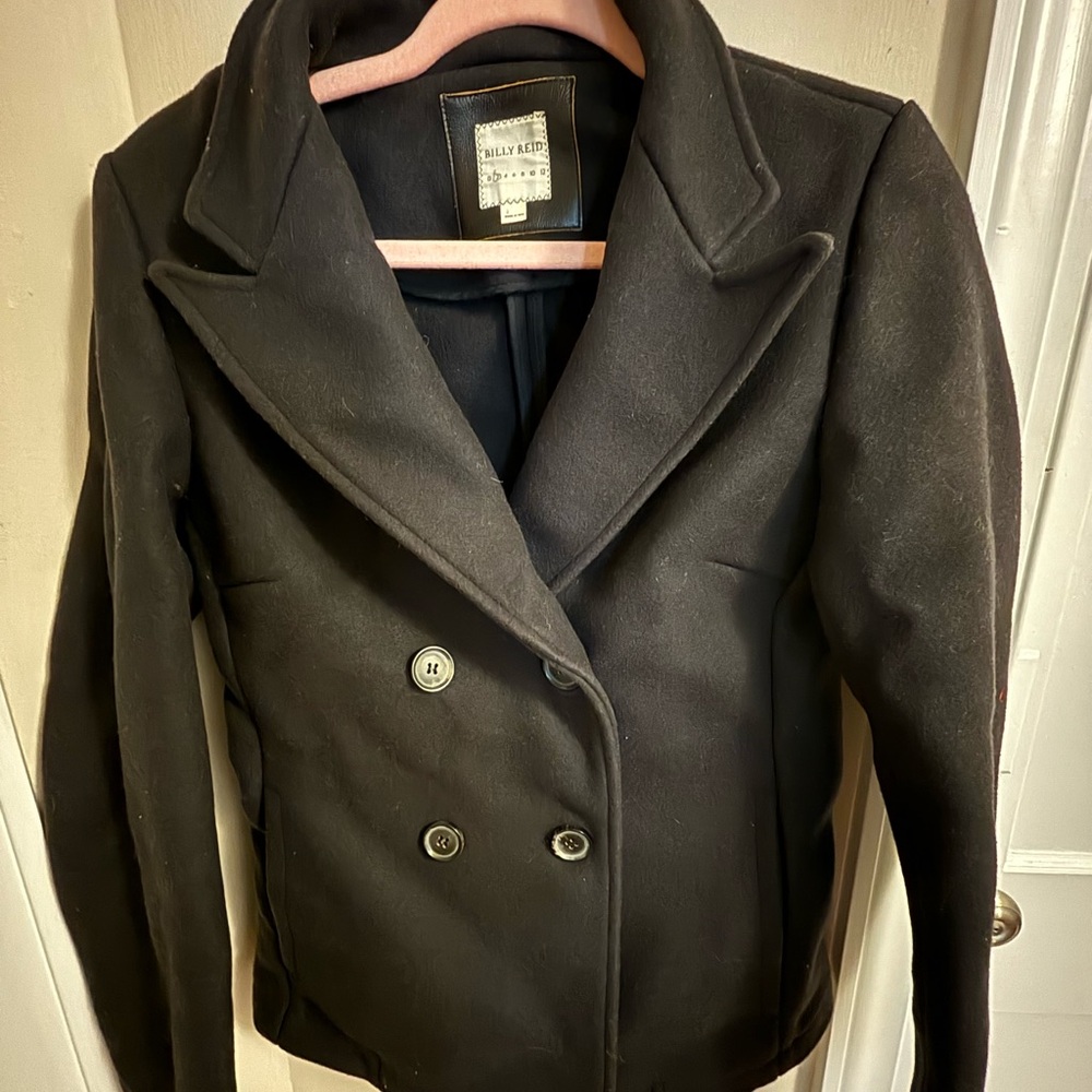 Billy Reid Italian Wool Peacoat, Size 2. Worn twice. EUC.